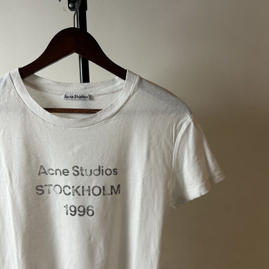 Acne Studios Stockholm (Category: Shirts) located in Bacolod City. Submitted by dashloots (Listing ID 1469170048, Image 2). Description: Acne Studios Stockholm White colorway Medium on tag W-17.5’ , L-22.5’ Flaws: none Mode of delivery: (J&T) 📦 Price: 850 Negotiable for sure buyers! Location: Bacolod City, Negros Occ.📍.