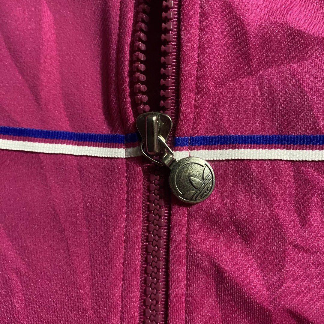 Adidas 80s Descente Vintage Track Jacket (Category: Coats, Jackets and Outerwear) located in Manila. Submitted by curatedvg. (Listing ID 1469295605, Image 3). Description: Excellent vintage condition Made in Japan No major flaws Width: 17.5 inches Length: 22 inches.