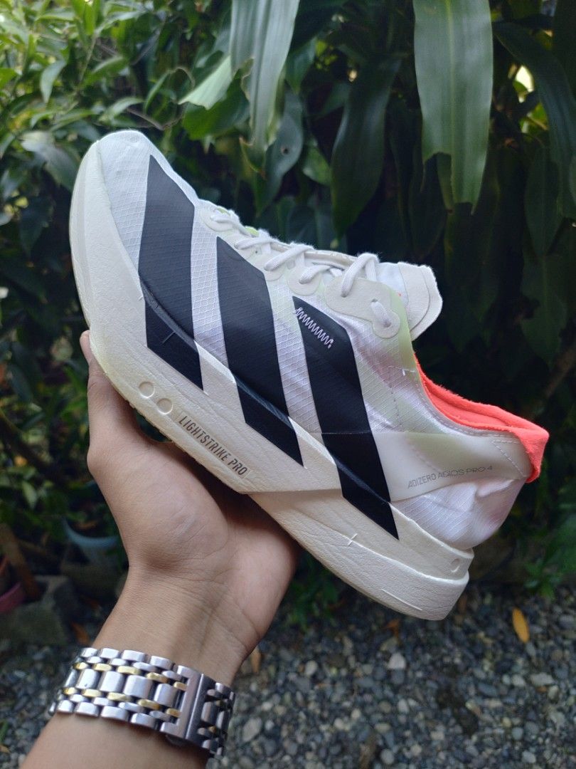 Adidas adizero adios pro 4 (Category: Sneakers) located in Malasiqui. Submitted by shoesyourbrand (Listing ID 1469259685, Image 2). Description: 𝗮𝗱𝗶𝗱𝗮𝘀 𝗔𝗱𝗶𝘇𝗲𝗿𝗼 𝗔𝗱𝗶𝗼𝘀 𝗣𝗿𝗼 𝟰 '𝗖𝗹𝗼𝘂𝗱 𝗪𝗵𝗶𝘁𝗲/𝗖𝗼𝗿𝗲 𝗕𝗹𝗮𝗰𝗸'(AUTHENTIC/ORIGINAL) SIZE: US 7 MENS, 8 WOMEN'S | EUR 40 | 25CM EXCELLENT CONDITION | SLIGHTLY USED W/MINIMAL SIGN OF USAGE PRICE: ₱𝟰,𝟭𝟵𝟵 FREE SHIPPING 🚛 PAYMENT FIRST BASIS MODE OF PAYMENT: GCASH, BANK TRANS