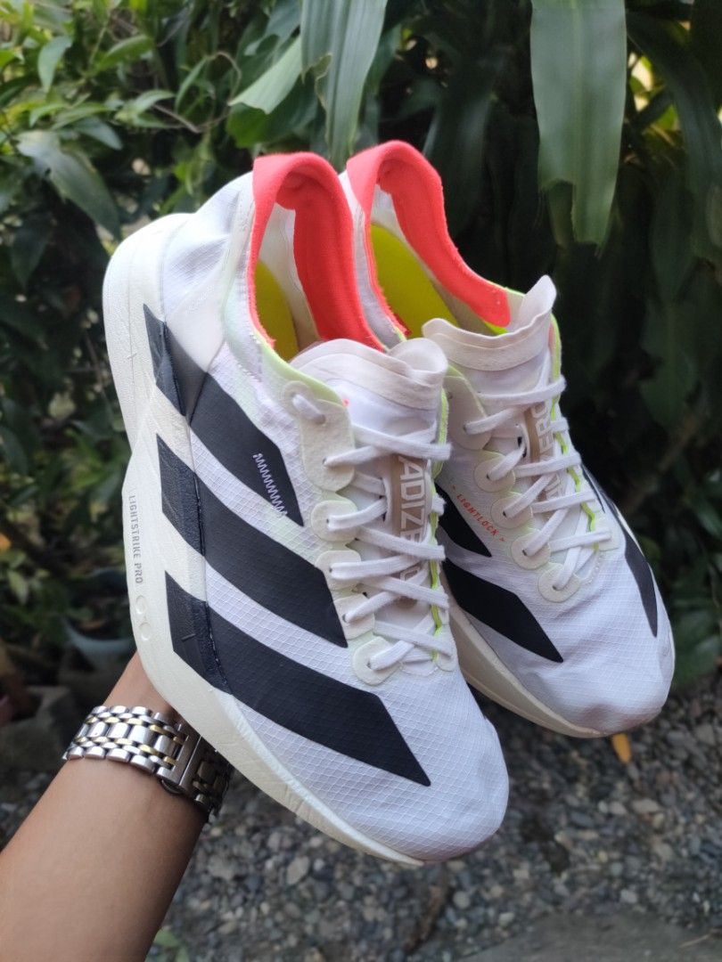 Adidas adizero adios pro 4 (Category: Sneakers) located in Malasiqui. Submitted by shoesyourbrand (Listing ID 1469259685, Image 3). Description: 𝗮𝗱𝗶𝗱𝗮𝘀 𝗔𝗱𝗶𝘇𝗲𝗿𝗼 𝗔𝗱𝗶𝗼𝘀 𝗣𝗿𝗼 𝟰 '𝗖𝗹𝗼𝘂𝗱 𝗪𝗵𝗶𝘁𝗲/𝗖𝗼𝗿𝗲 𝗕𝗹𝗮𝗰𝗸'(AUTHENTIC/ORIGINAL) SIZE: US 7 MENS, 8 WOMEN'S | EUR 40 | 25CM EXCELLENT CONDITION | SLIGHTLY USED W/MINIMAL SIGN OF USAGE PRICE: ₱𝟰,𝟭𝟵𝟵 FREE SHIPPING 🚛 PAYMENT FIRST BASIS MODE OF PAYMENT: GCASH, BANK TRANS