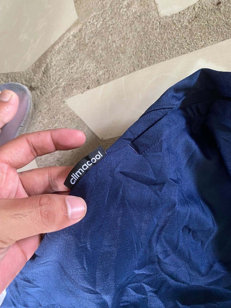 Adidas climacool dark blue athletic shorts (Category: Shorts) located in Borongan. Submitted by thrift-real2.0 (Listing ID 1469183168, Image 2). Description: adidas climacool dark blue athletic shorts good as new waist: 30 to 36 length: 20.