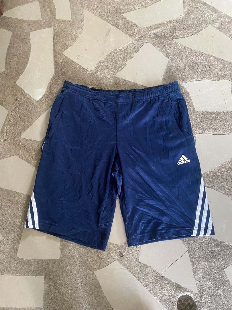 Adidas climacool dark blue athletic shorts (Category: Shorts) located in Borongan. Submitted by thrift-real2.0 (Listing ID 1469183168, Image 1). Description: adidas climacool dark blue athletic shorts good as new waist: 30 to 36 length: 20.