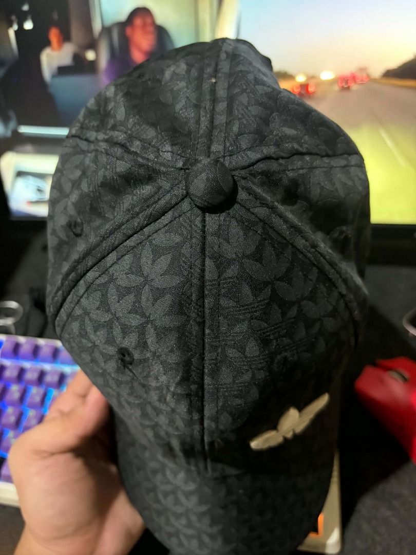 Adidas Monogram Trefoil Black Baseball Cap (Category: Caps & Hats) located in Caloocan City. Submitted by ramenonly (Listing ID 1469267508, Image 2). Description: !! original adidas !! !! needs reshape !! !! needs wash !!.