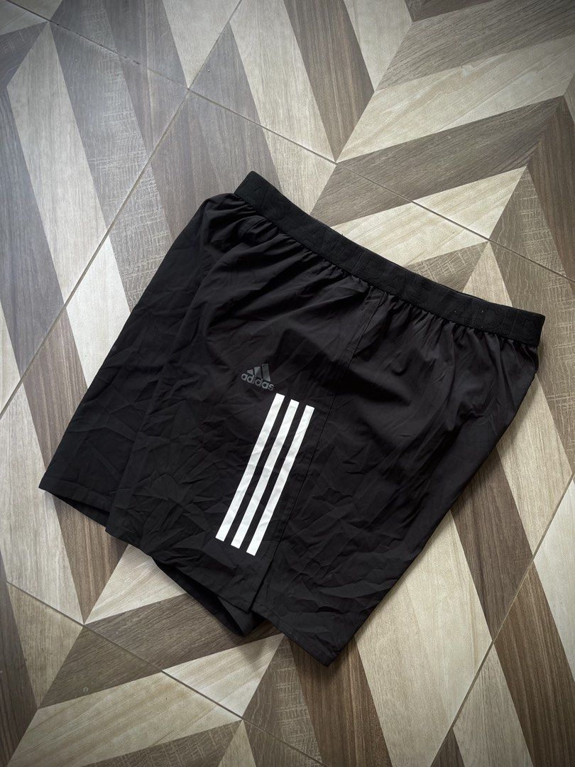Adidas Own The Run Short (Category: Activewear) located in Pagadian. Submitted by thrift.wrld (Listing ID 1469259423, Image 2). Description: Adidas Own The Run Short Dimensions: • Waist: 30 (stretchable) • Length: 17 Drop Prices: • Mine: 350 + ₱9O shipping fee (sf) Details: • 1O/1O Color rate • Issue Last pic, Good condition with zero flaws • Need wash.