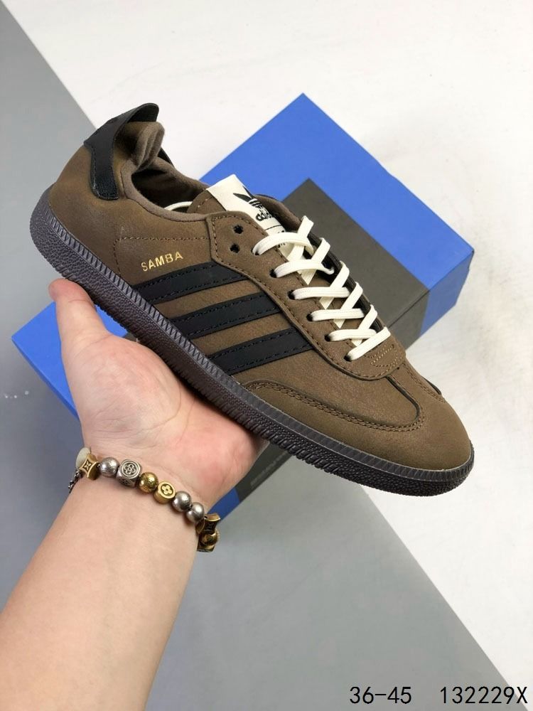 Adidas Samba Brown Black Retro Sneakers, sizes 36–45., Women's Fashion ...