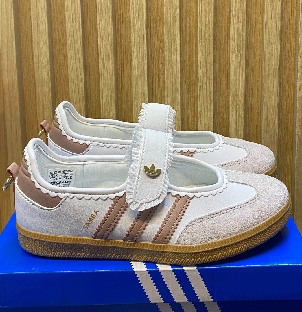 Adidas Samba Jane Frill Ruffle Pack (Category: Sneakers) located in Manila. Submitted by YSABELLE_MARGARETTE (Listing ID 1469195399, Image 1). Description: size 36-40 available (women size) J&T courier nationwide and Lalamove around manila PAYMENT FIRST THRU GCASH OR GOTYME.