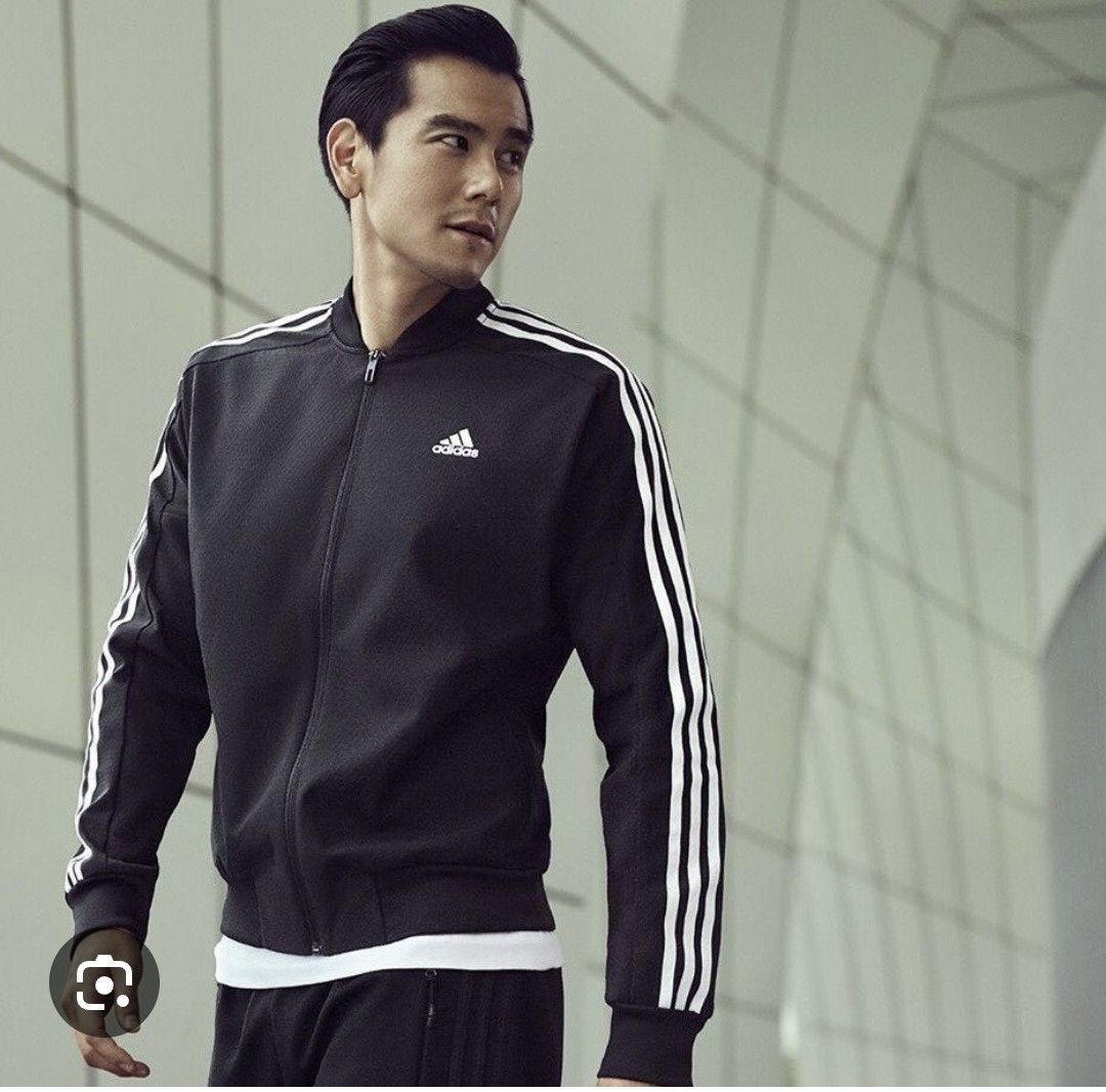 Adidas Track Jacket (Authentic) (Category: Coats, Jackets and Outerwear) located in Cebu City. Submitted by renzecamingay (Listing ID 1469183533, Image 1). Description: Adidas Track Jacket Excellent Condition Medium fit Width 21.5 Length 25.5 850 Plus ship Only Thank you and GOD bless ☺️.