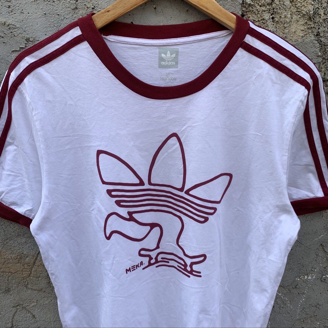 Adidas Tshirt maroon stripes (Category: Tshirts & Polo Shirts ) located in Manila. Submitted by _thrift.clothes._ (Listing ID 1469168906, Image 3). Description: Size:Medium No iisue.