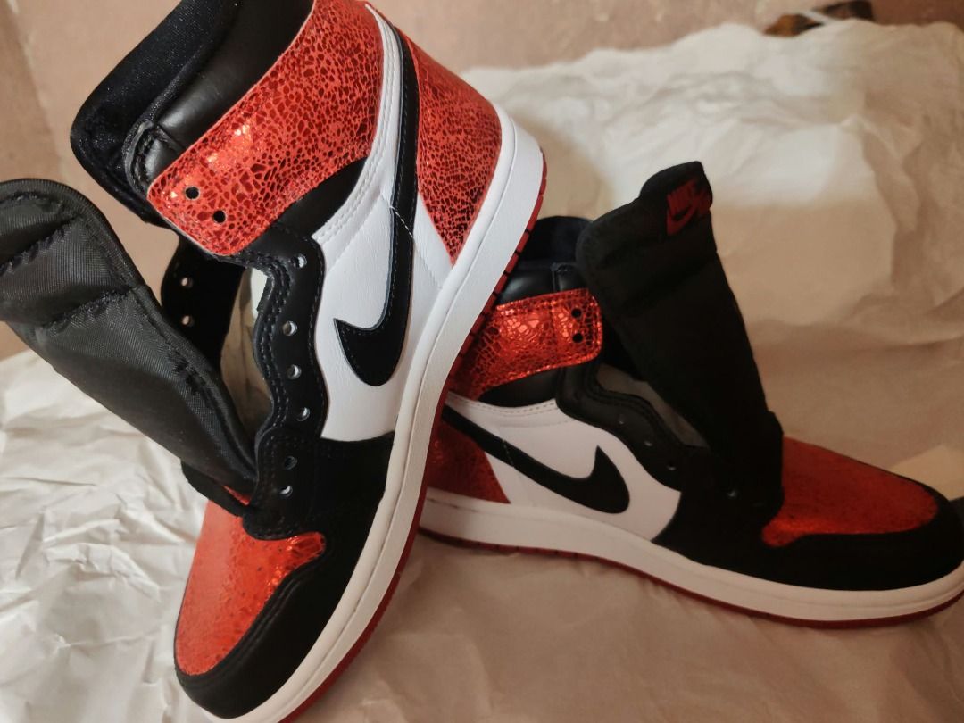 Air Jordan 1 High OG "Ruby" (Bred Reimagined / Ruby) (Category: Sneakers & Footwear) located in Caloocan City. Submitted by talia_bird (Listing ID 1469268785, Image 2). Description: Air Jordan 1 High OG "Ruby" (Bred Reimagined / Ruby) • Size: [ UK 5, EUR 38.5, cm 24.5, BR 37 ] • Condition: [ In Box Never Been Used ] • Price: ₱ [ 9,000 ] [ Slightly Negotiable ] Details: • 100% Authentic / Legit. • Source: [ Given as a Gift ]. • Comes with: Origina