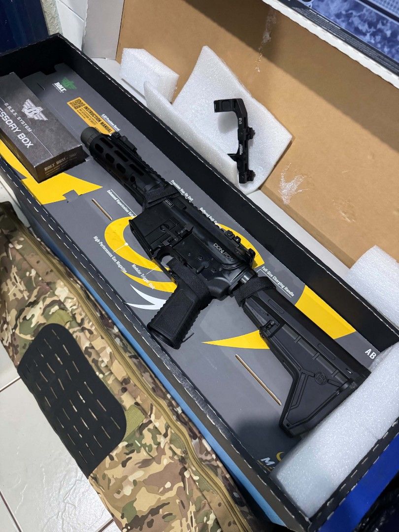 Airsoft toy only (Category: Action & Battle Toys) located in Manila. Submitted by ren_28 (Listing ID 1469216325, Image 1). Description: airsoft toy only bolt ddm4 mws gbbr /box 21k still nego can do lalamove or pick up.