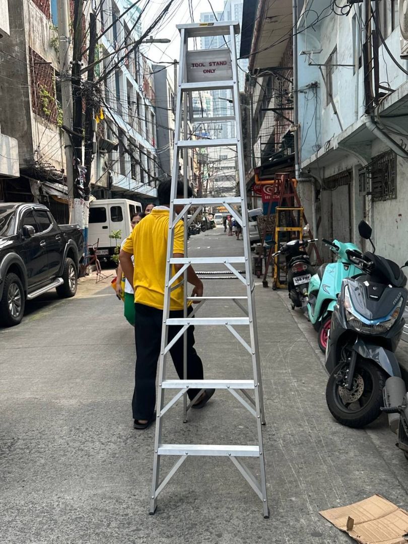 ALUMINUM LADDER A-TYPE (Category: Everything Else Others) located in Manila. Submitted by 09171479278_elsie. (Listing ID 1469199962, Image 3). Description: ALUMINUM LADDER A-TYPE.
