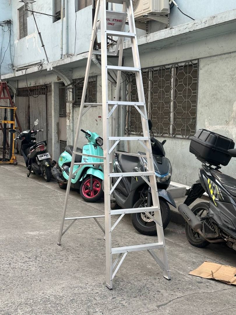 ALUMINUM LADDER A-TYPE (Category: Everything Else Others) located in Manila. Submitted by 09171479278_elsie. (Listing ID 1469199962, Image 2). Description: ALUMINUM LADDER A-TYPE.