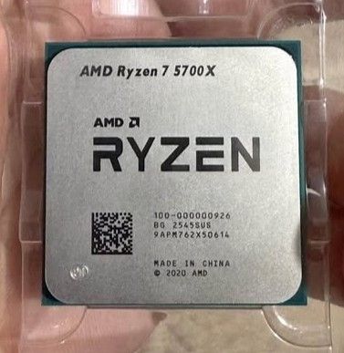 AMD Ryzen 7 5700X CPU (Category: Computer Parts) located in Cavite. Submitted by ezbuypc (Listing ID 1469306717, Image 1). Description: - Model: AMD Ryzen 7 5700X Processor - Specs: 8 Cores / 16 Threads - Socket: AM4 - Serial Number: 9APM762X50614 (printed on metal lid) - Inclusion: Plastic clamshell packaging - Condition: Ready for desktop build or system upgrade.