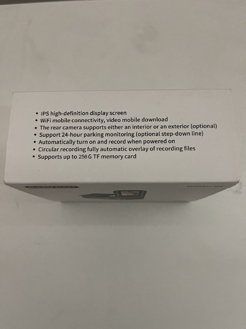 ANZEN Model Q6 Dash Cam (Category: Cameras) located in Pasig City. Submitted by altopentle (Listing ID 1469211317, Image 2). Description: - Brand: ANZEN Model Q6 dash cam - Condition: Brand new, unopened box with complete original accessories - Display: IPS high-definition screen - Connectivity: Built-in Wi-Fi for easy mobile video download - Key Features: 24-hour parking monitoring, auto-on recording, and seamless loop recording - Storage: Suppo