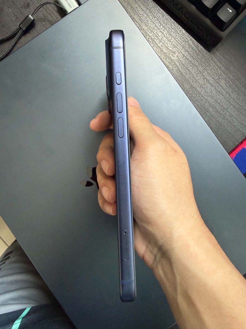 Apple iPhone 17 Pro Max 256 GB (RUSH) (Category: iPhone 17 Series) located in Manila. Submitted by jjj042011 (Listing ID 1469312547, Image 3). Description: - Color: Blue - Condition: Excellent, clean display and spotless sides with no major dents or scratches - Buttons: Volume rocker, action button, and power button all working smoothly - Status: Factory unlocked, ready for a new owner - 100% BH UNDER WARRANTY TIL JAN 2027 - No box included.