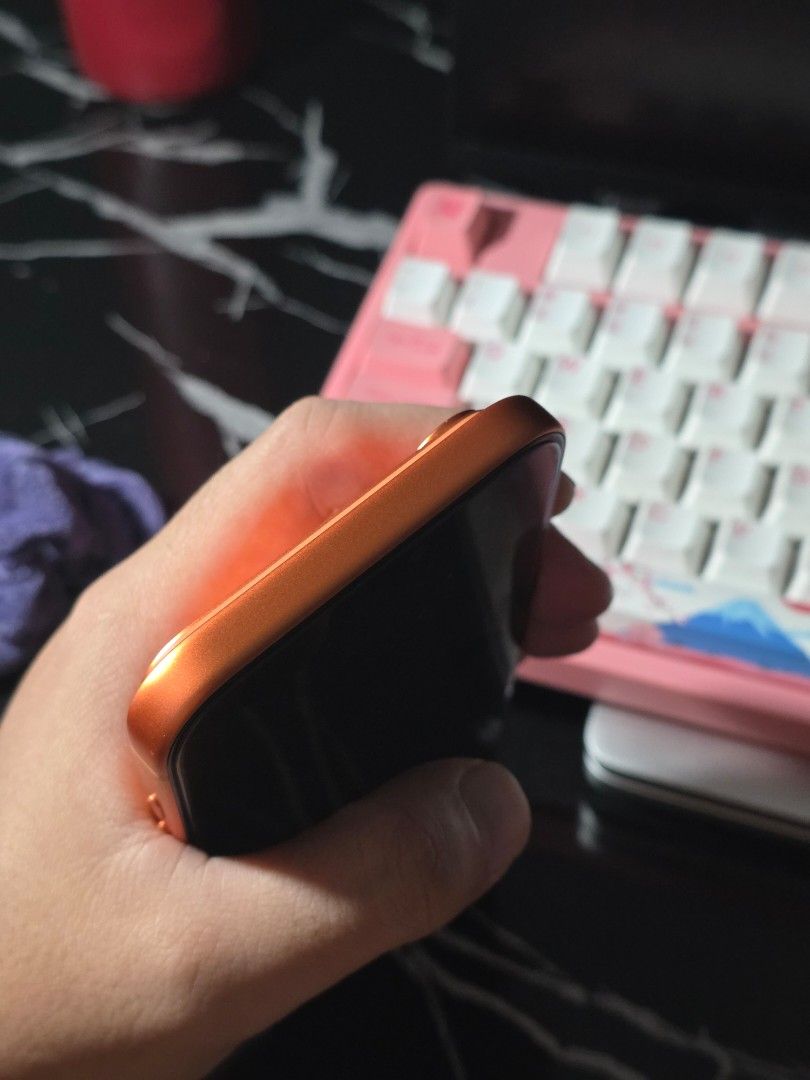 Apple iPhone 17 Pro Max 256GB Orange (Category: iPhone 17 Series) located in Pasay City. Submitted by shairamae08 (Listing ID 1469255882, Image 3). Description: For sale 60k negotiable iPhone 17 Pro Max 256gb Smartlock Box same imei,original cord and case 99 battery health All working Makinis pa Reset and check Pm.