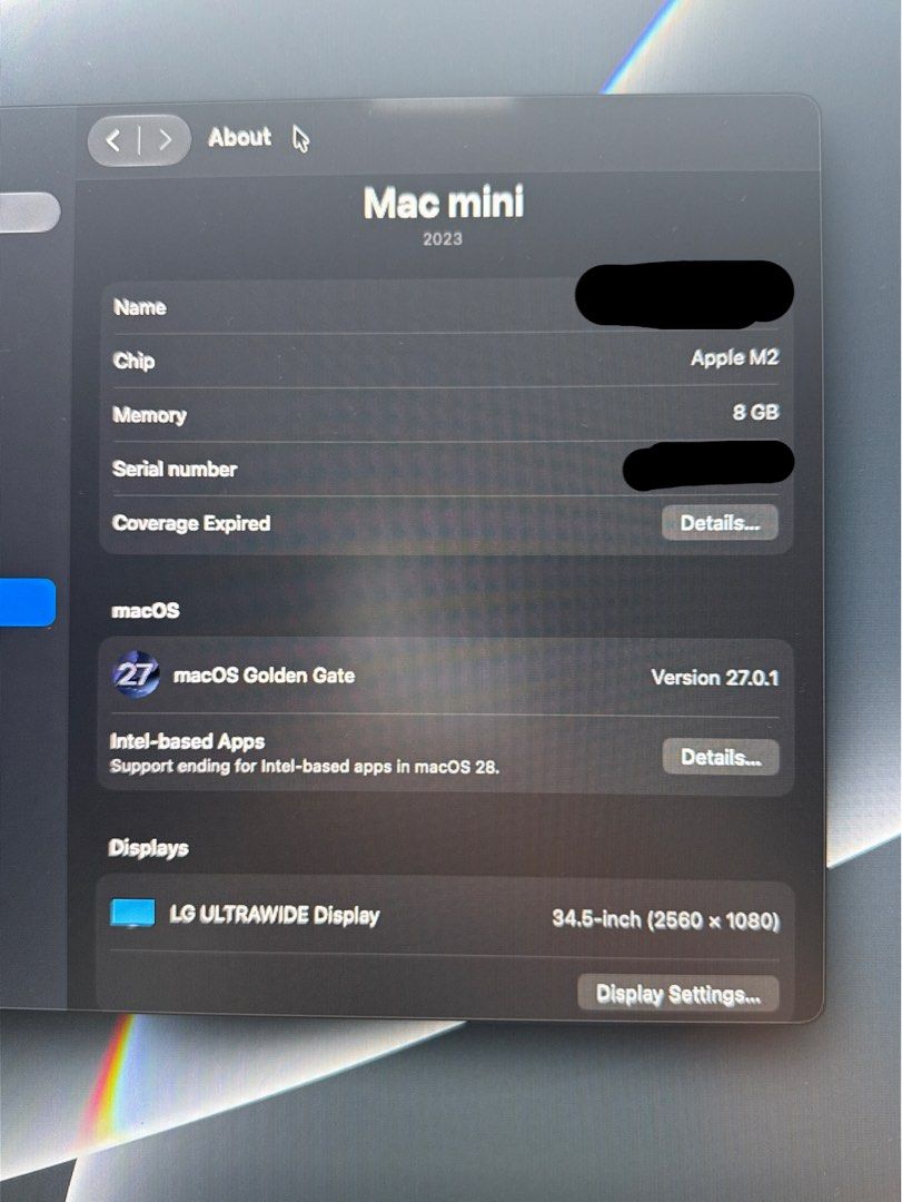 Apple Mac mini 2023 M2 8GB + FREEBIES! (Category: Desktops) located in Pasig City. Submitted by niminimini (Listing ID 1468075031, Image 2). Description: - Model: Apple Mac mini (2023) - Processor: Apple M2 chip for fast and efficient performance - Memory: 8GB RAM - Operating System: macOS Golden Gate (v27.0.1) - Design: Sleek and compact silver desktop - Condition: Fully functional, powers on and works properly - Ideal for: Clean and modern offi