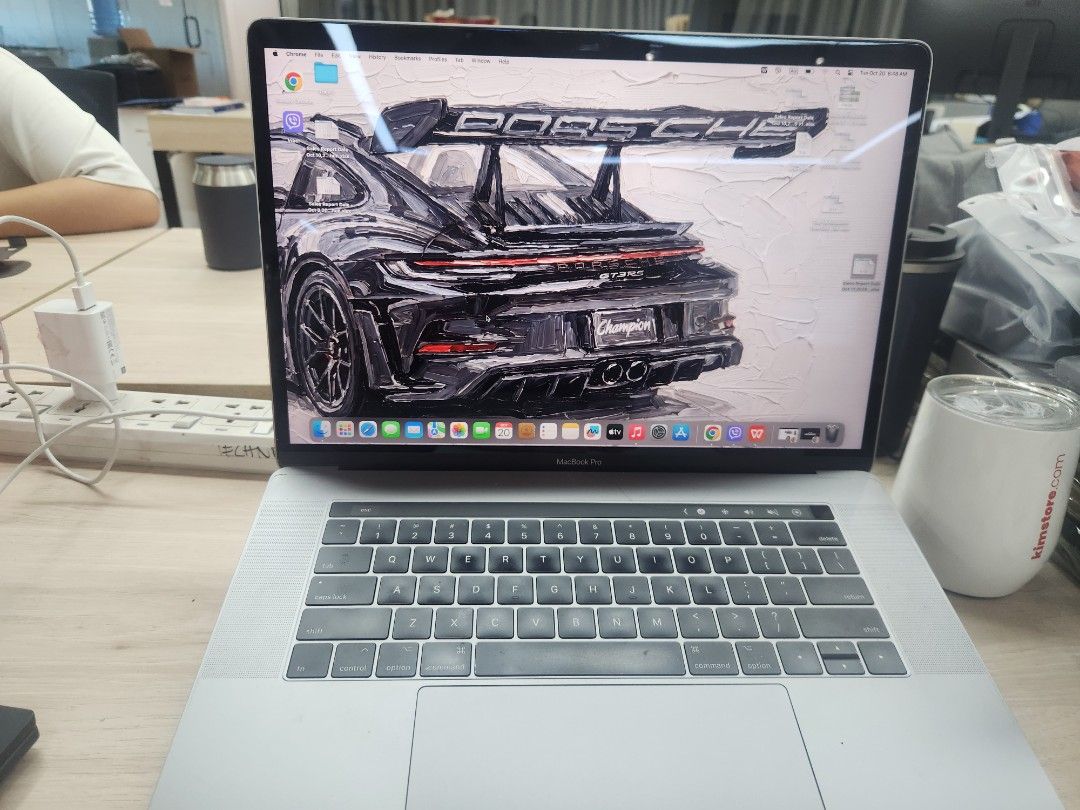 Apple MacBook Pro Space Grey (Category: Laptops & Notebooks) located in Manila. Submitted by dj3002 (Listing ID 1469167210, Image 3). Description: - Model: MacBook Pro in Space Grey - Features: Touch Bar and clear working display - Condition: Clean silver body, well-maintained - Keyboard: Standard English layout with smooth trackpad - Reason for selling: Upgraded to a new device - Inclusion: Laptop only (ready for use).
