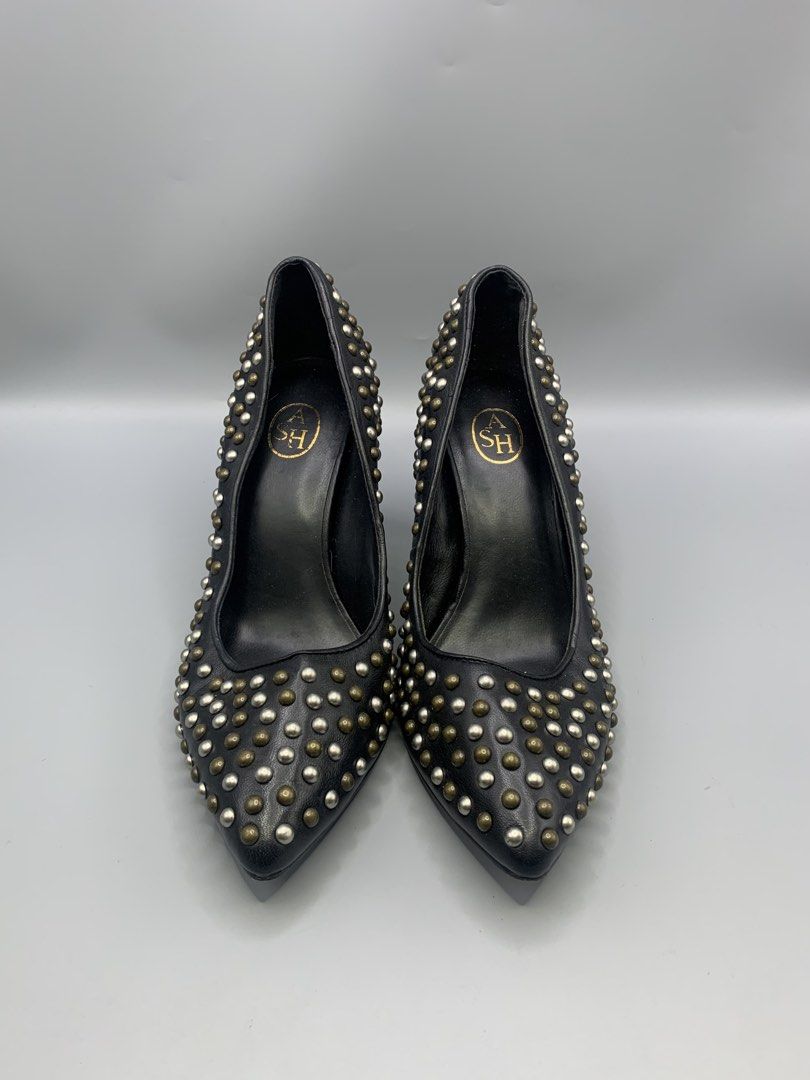 ASH PARIS FULL STUDS LEATHER HEELS (Category: Heels) located in Bulacan. Submitted by ridersthrift_ph (Listing ID 1469222946, Image 1). Description: Lightly Used Authentic Size 38 Check flicks for details Gcash or Bank Payment Bulacan 📍.