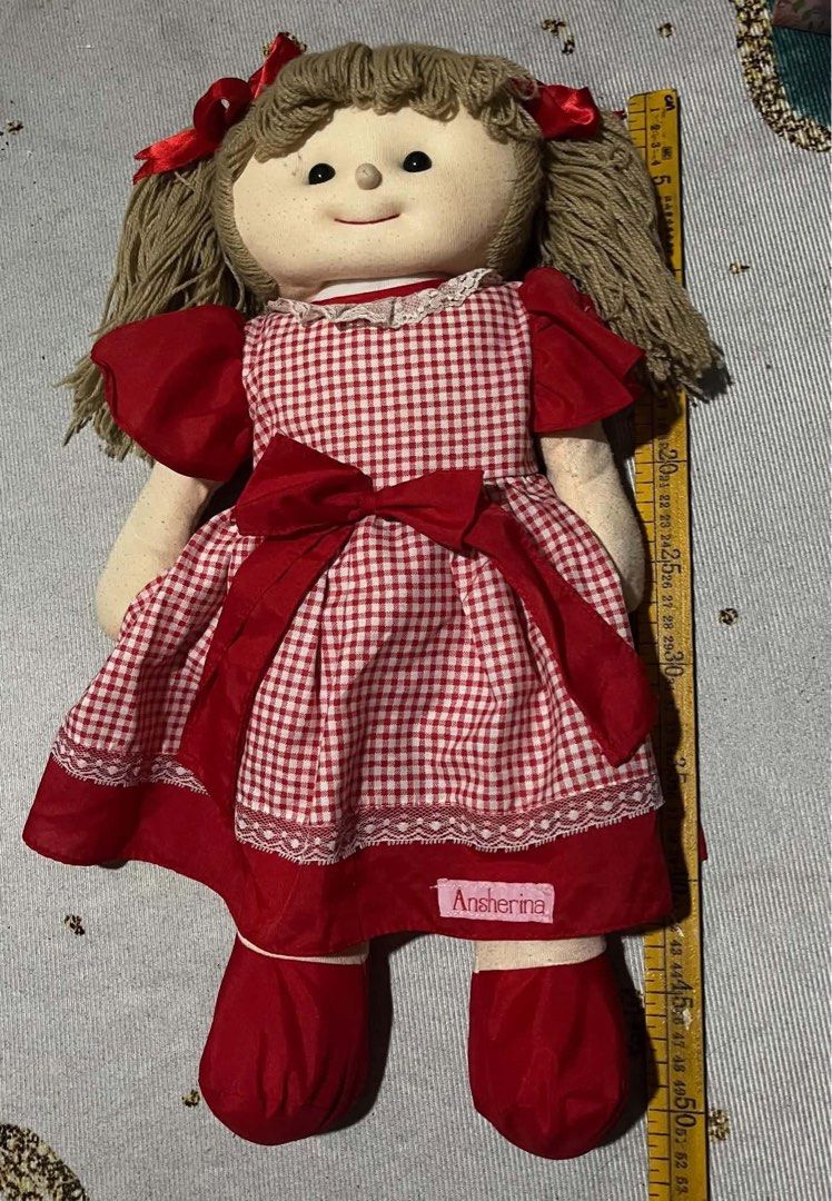 Asherina Dolls ( vintage) (Category: Infant Playtime) located in Caloocan City. Submitted by littlebonzabrats (Listing ID 1469182376, Image 2). Description: Personal Preloved of my eldest daughter. Still in good condition. Red doll - 50cm Pink- 40cm Pm for more details..