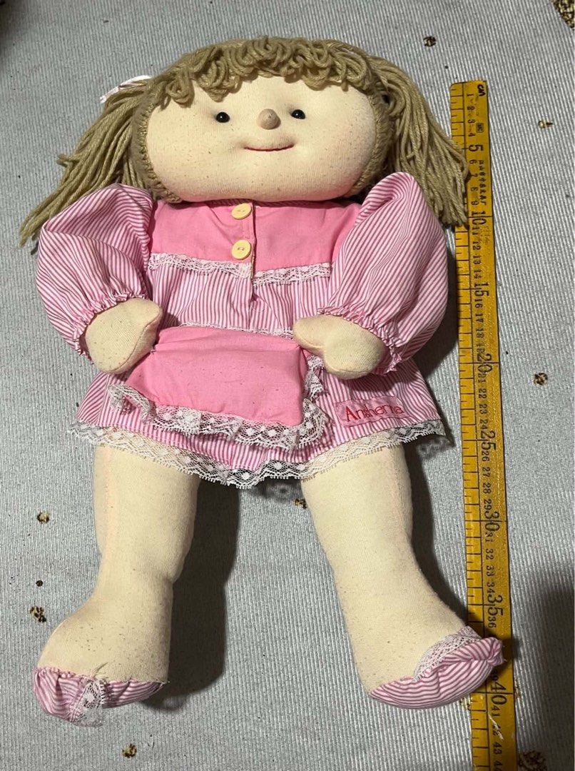 Asherina Dolls ( vintage) (Category: Infant Playtime) located in Caloocan City. Submitted by littlebonzabrats (Listing ID 1469182376, Image 3). Description: Personal Preloved of my eldest daughter. Still in good condition. Red doll - 50cm Pink- 40cm Pm for more details..
