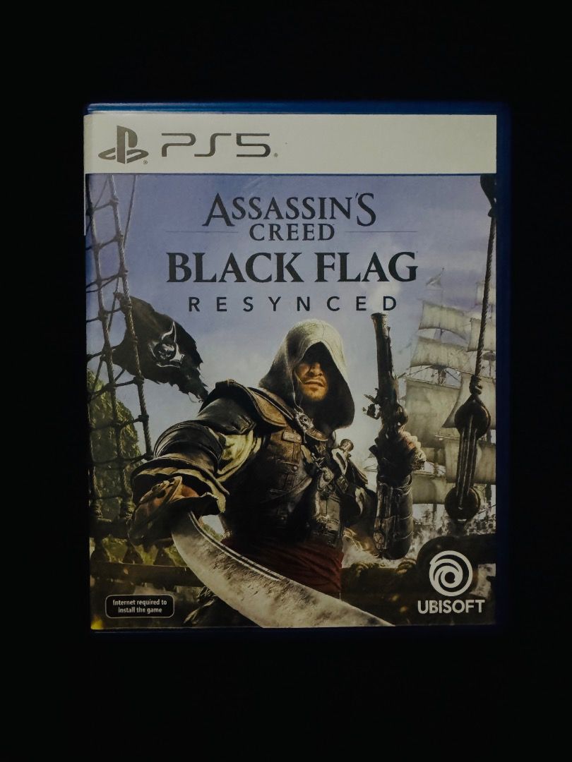 Assassin's Creed Black Flag Resynced PS5 Game (Category: PlayStation) located in Caloocan City. Submitted by calmearth.e2b996 (Listing ID 1469204612, Image 1). Description: - Title: Assassin's Creed Black Flag Resynced - Platform: PlayStation 5 (PS5) - Condition: Good shape, physical disc with standard blue case - Gameplay: Epic open-world pirate adventure on the high seas - Status: Ready to play / Meetup or shipping available.