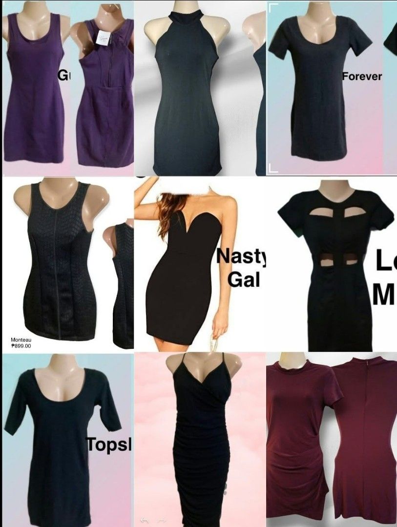 Assorted Branded Bodycon Dresses ON SALE (Category: Dresses) located in Paranaque City. Submitted by calm_youngstore7 (Listing ID 1469227976, Image 1). Description: ON SALE! BODYCON DRESSES. ₱599 EACH! Assorted Branded bodycon dress. See posted pictures for available items. Scoop neckline on both front and back. form-fitting cut. Great basic piece for going out or casual wear. Tag still attached on the back. ₱599 each! Pls send screenshots to inq