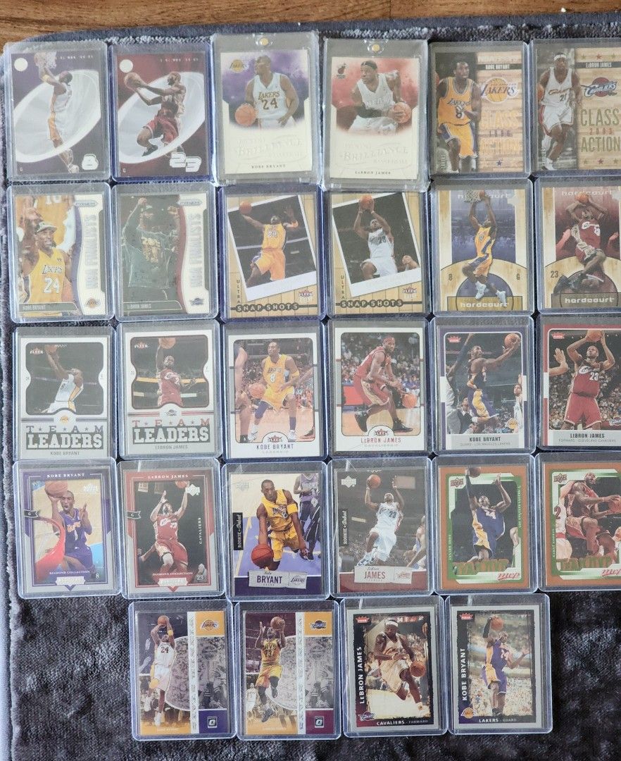 Assorted characters (Category: Raw Singles) located in Manila. Submitted by kg613 (Listing ID 1469211231, Image 1). Description: 28 cards lebron kobe.