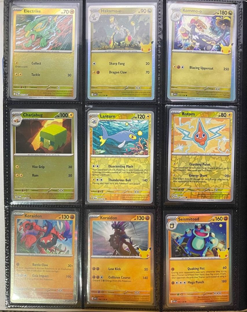 Assorted characters (Category: Raw Singles) located in Caloocan City. Submitted by winterlance25 (Listing ID 1469378119, Image 3). Description: Pokemon Cards ( BUY 10 TAKE 1) P40 each.
