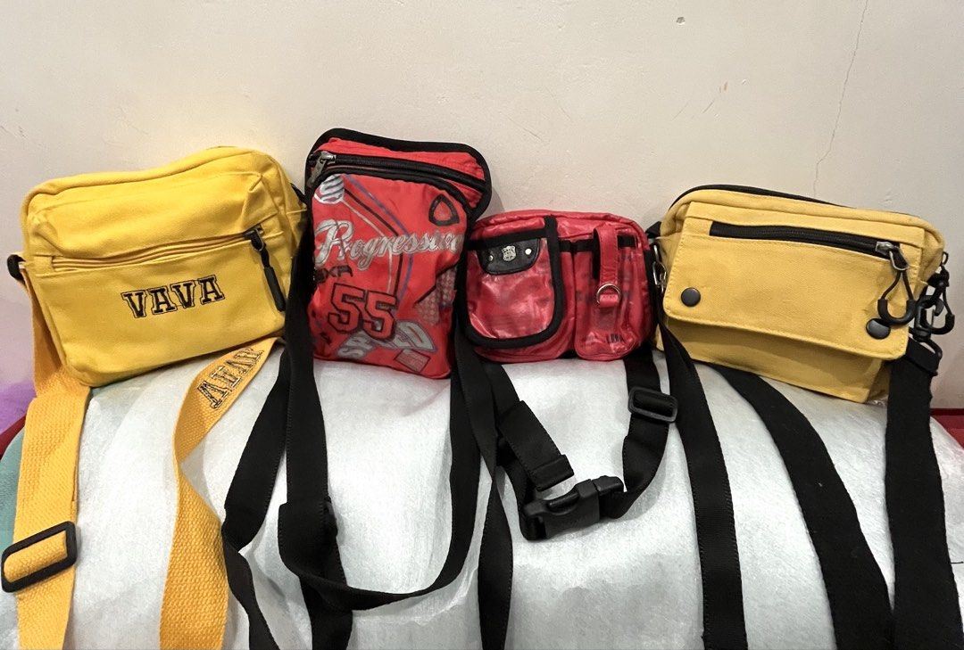 Assorted slings take all (Category: Cross-body Bags) located in Talisay. Submitted by cherylu (Listing ID 1469169827, Image 3). Description: Take all 12 assorted slings for only 500..