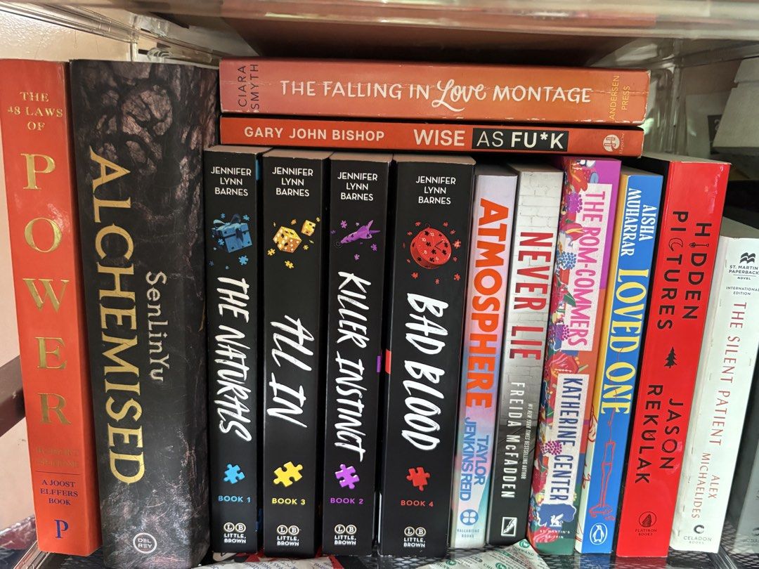Assorted Paperback Books (Category: Storybooks) located in Cavite. Submitted by pearleeciel (Listing ID 1469198866, Image 1). Description: Genre: Fantasy, mystery, thriller, and romance fiction paperbacks and hardcover. SEND A DM FOR CONDI AND ACTUAL PIC OF EACH BOOK. Alchemised by SenLinYu (Hardcover): -Bought for ₱1,795 at NBS - New - ₱1,300 only. The Naturals book set (4pcs): - The Naturals is like new, only read it for a day. Other 3 are stil