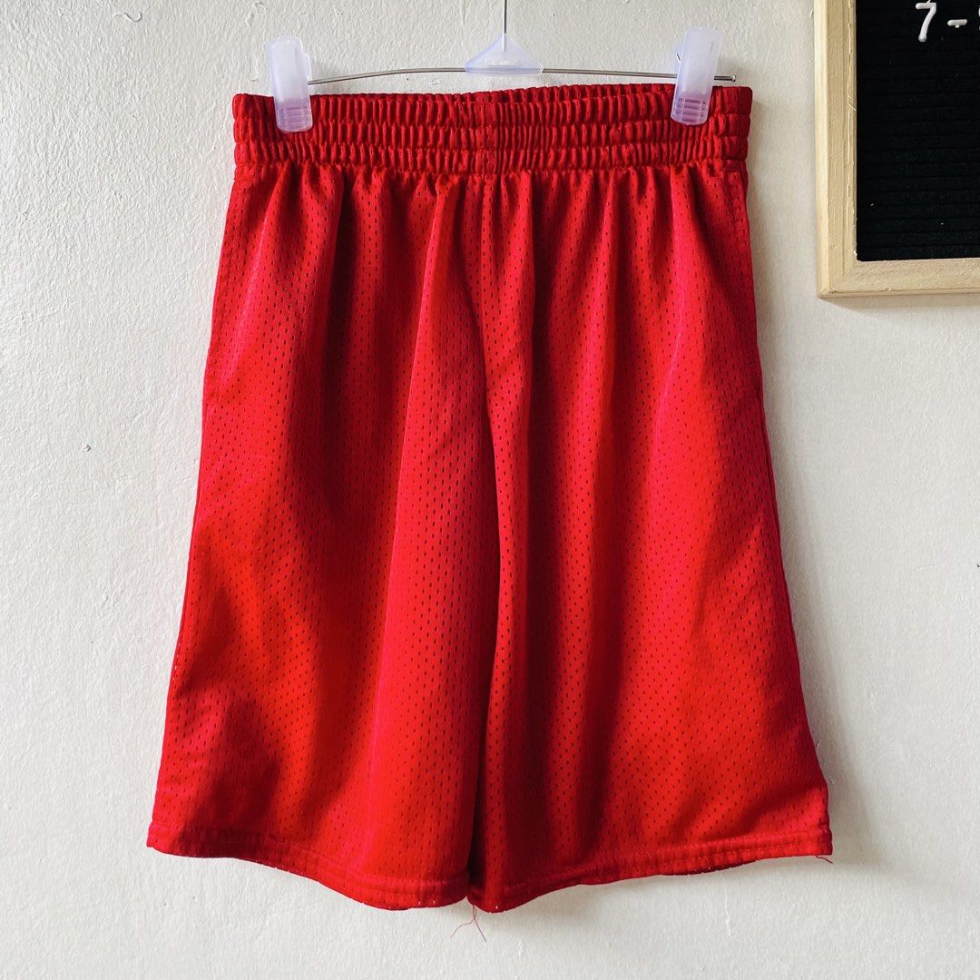 Athletic Works Red Mesh Shorts (Category: Babies & Kids Fashion) located in Caloocan City. Submitted by lovemyclothes21 (Listing ID 1469271143, Image 2). Description: - Brand: Athletic Works - Color: Bright red - Size: Medium (fits ages 7 to 8 years old) - Material: 100% polyester shell and lining - Features: Lightweight, breathable mesh fabric all over with a comfy elastic waistband - Condition/Use: Great activewear for sports, gym class, or dai