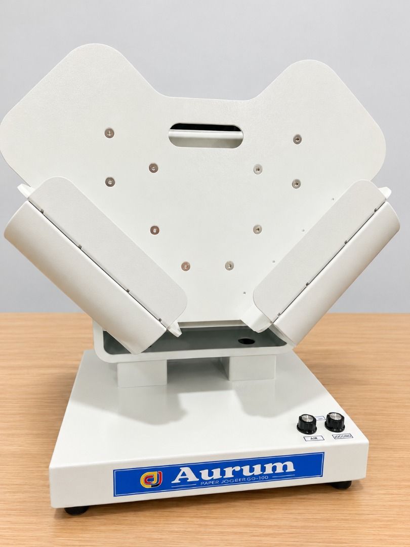 Aurum SG-100 Paper Jogger (Category: Office & Business Technology) located in Quezon City. Submitted by copieronlineinc (Listing ID 1469222440, Image 2). Description: 📄 AURUM SG-100 PAPER JOGGER ✨ ALIGN YOUR STACK. STREAMLINE YOUR WORKFLOW. Get your paper stacks neat and print-ready! 💨 The SG-100 uses air assistance and adjustable jogging to help align sheets for efficient paper preparation. ⚙️ Specifications • Capacity: 1,000 sheets (80 gsm) •