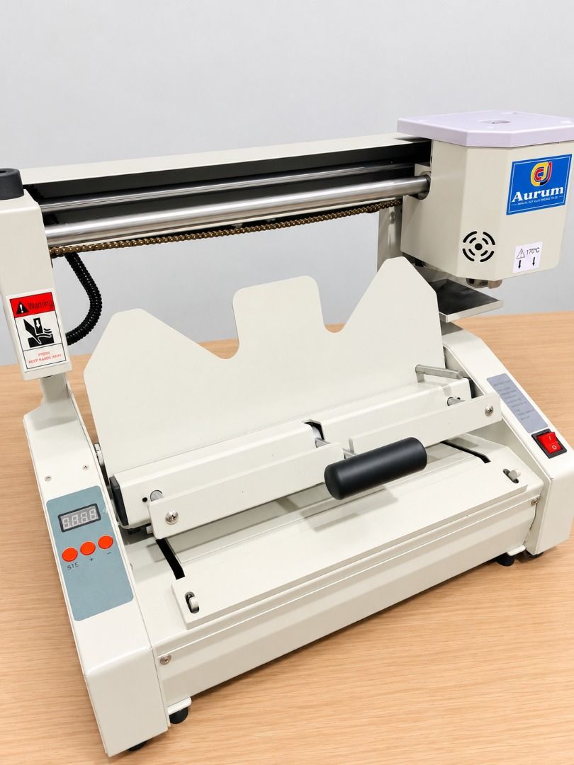 Aurum YH-30 Manual Hot Glue Binding Machine (Category: Office & Business Technology) located in Quezon City. Submitted by copieronlineinc (Listing ID 1469205495, Image 2). Description: 📚 AURUM YH-30 MANUAL HOT GLUE BINDING MACHINE Loose pages to professionally bound documents! 📖 Perfect for print shops, offices, schools, and businesses that need neat, book-style binding. 📌 Product Details ✔️ Model: YH-30 ✔️ Binding Type: Hot-melt glue / perfec
