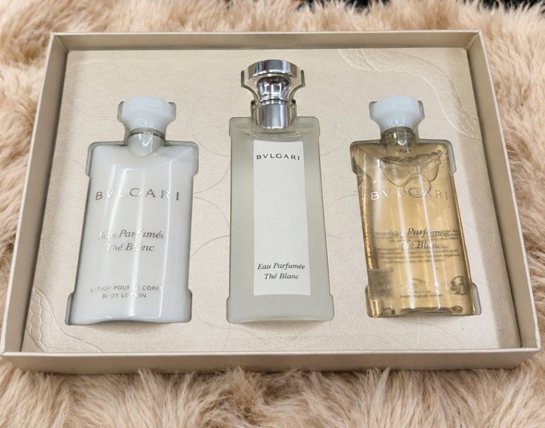Authentic Bvlgari Gift Set (Category: Fragrance & Deodorants) located in La Trinidad. Submitted by designerluxeshop (Listing ID 1469027168, Image 2). Description: Brand-new Bvlgari gift set, 💯% original, in excellent condition, free shipping, message us if interested, delivery is ready onhand.