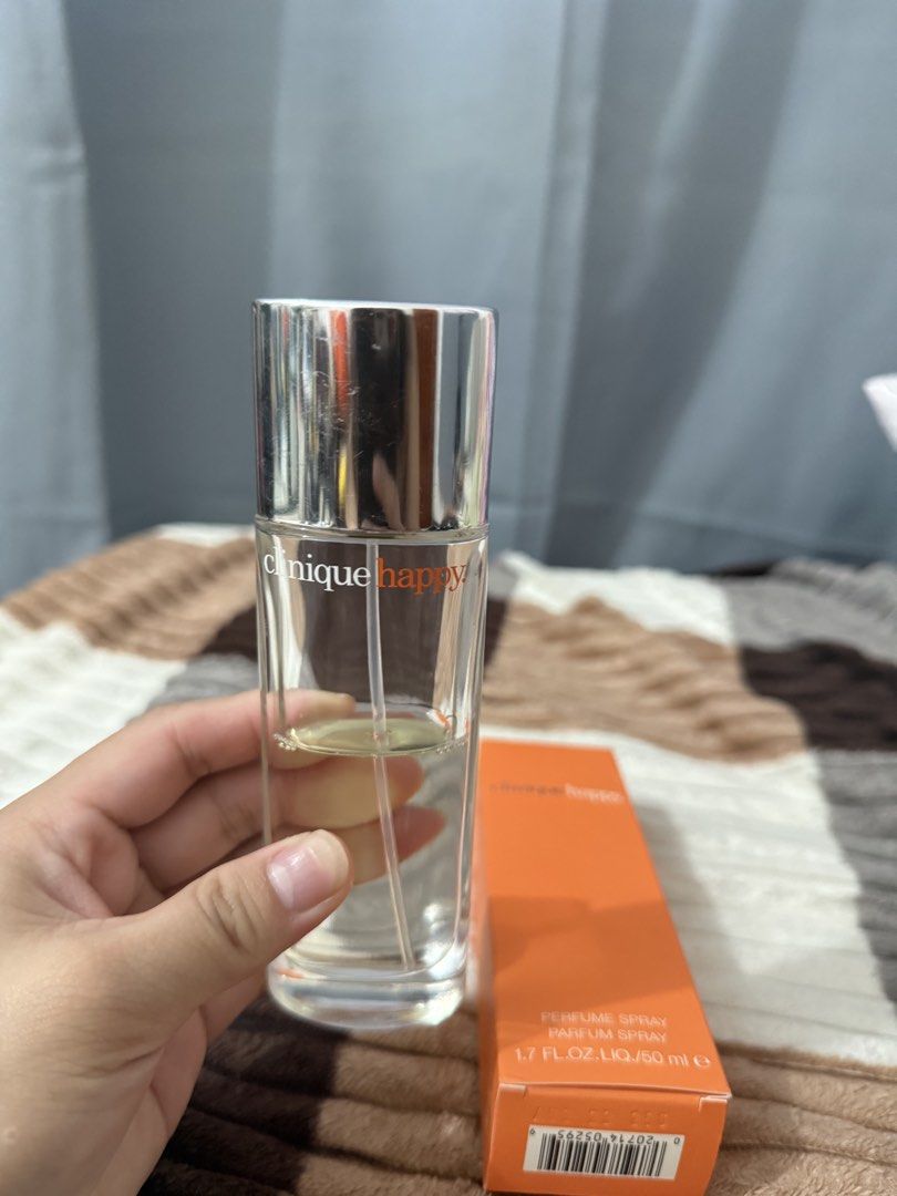 Authentic Clinique Happy (half left) (Category: Fragrance & Deodorants) located in Meycauayan. Submitted by daebaaaeee (Listing ID 1469178765, Image 2). Description: - bought in HK.