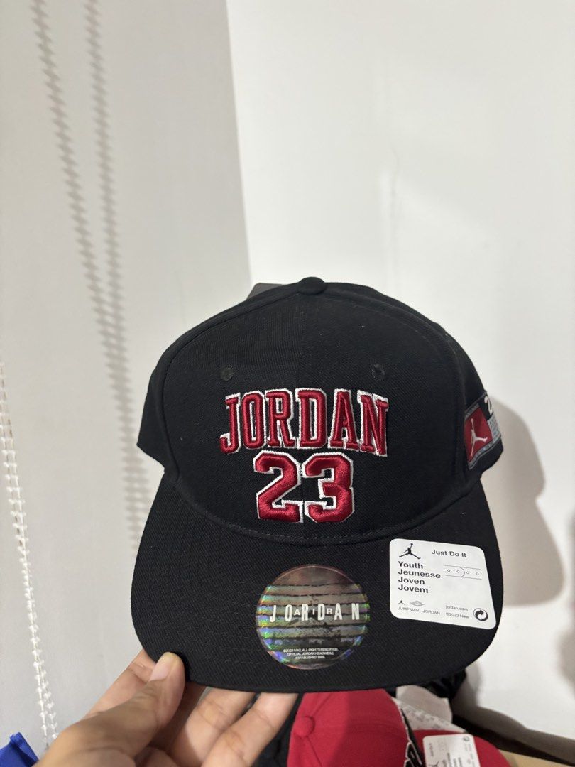 AUTHENTIC JORDAN BASEBALL CAP FOR KIDS (Category: Babies & Kids Fashion) located in San Pablo. Submitted by majhoii (Listing ID 1469316462, Image 2). Description: BRANDNEW AUTHENTIC JORDAN BASEBALL CAP YOUTH SIZE RED & BLACK AVAILABLE COMES WITH TAG & PAPER BAG SALE PRICE 1095 + 100 PASABUY FEE ONLY ORIGINAL PRICE 1595 -SAN PABLO LAGUNA -PREF PICKUP OR LALAMOVE PARA IWAS DEFORM NG CAP☺️ GRAB WHILE IT LASTS, UBUSAN NA SA STORE ANG GANITONG SIZES..