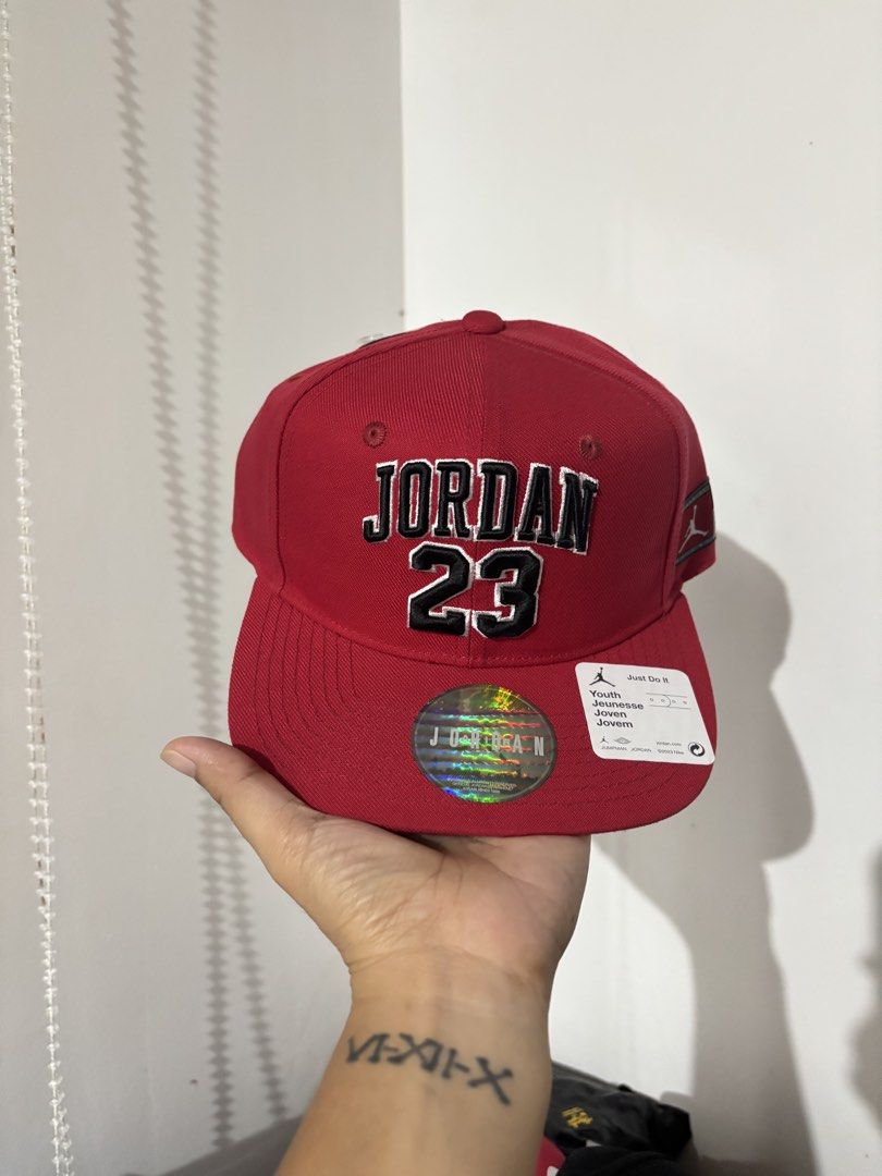 AUTHENTIC JORDAN BASEBALL CAP FOR KIDS (Category: Babies & Kids Fashion) located in San Pablo. Submitted by majhoii (Listing ID 1469316462, Image 1). Description: BRANDNEW AUTHENTIC JORDAN BASEBALL CAP YOUTH SIZE RED & BLACK AVAILABLE COMES WITH TAG & PAPER BAG SALE PRICE 1095 + 100 PASABUY FEE ONLY ORIGINAL PRICE 1595 -SAN PABLO LAGUNA -PREF PICKUP OR LALAMOVE PARA IWAS DEFORM NG CAP☺️ GRAB WHILE IT LASTS, UBUSAN NA SA STORE ANG GANITONG SIZES..