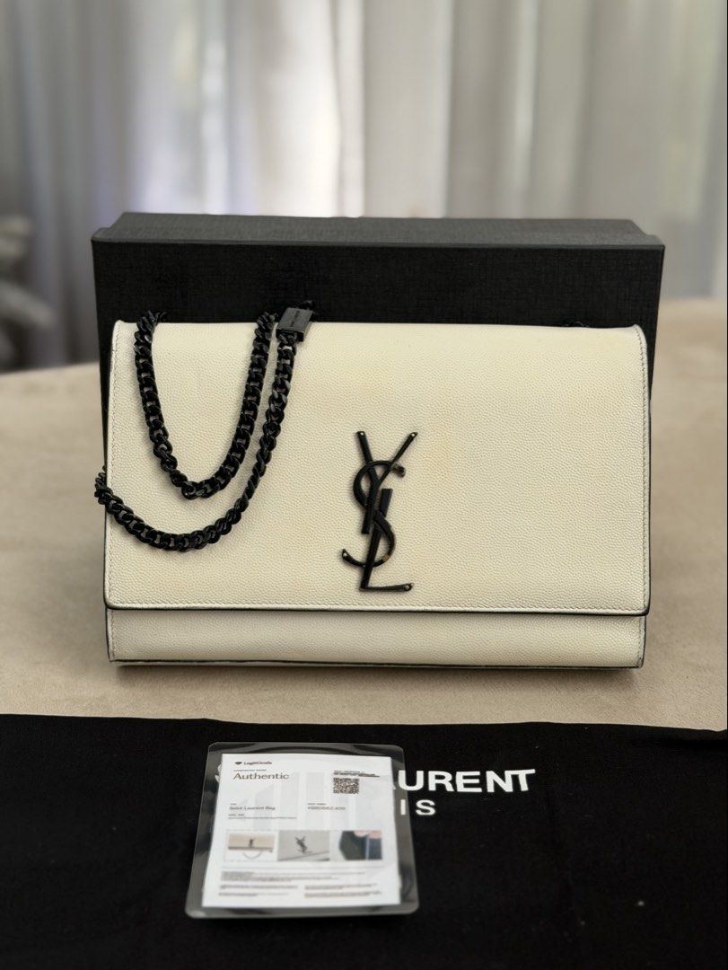 Authentic Saint Laurent Kate in Medium size (Category: Cross-body Bags) located in Manila. Submitted by maria_2326 (Listing ID 1469314899, Image 1). Description: 💯% Authentic w/provided box&dust bag, legit grails No lowballing! Location: Manila/QC.