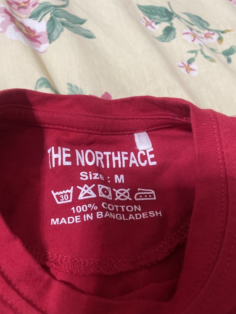 Authentic The North Face Red Cotton (Category: Shirts) located in Manila. Submitted by sapsari (Listing ID 1469330597, Image 2). Description: - Brand: The North Face - Color: Bright Red - Size: M - Material: 100% Cotton - used twice.
