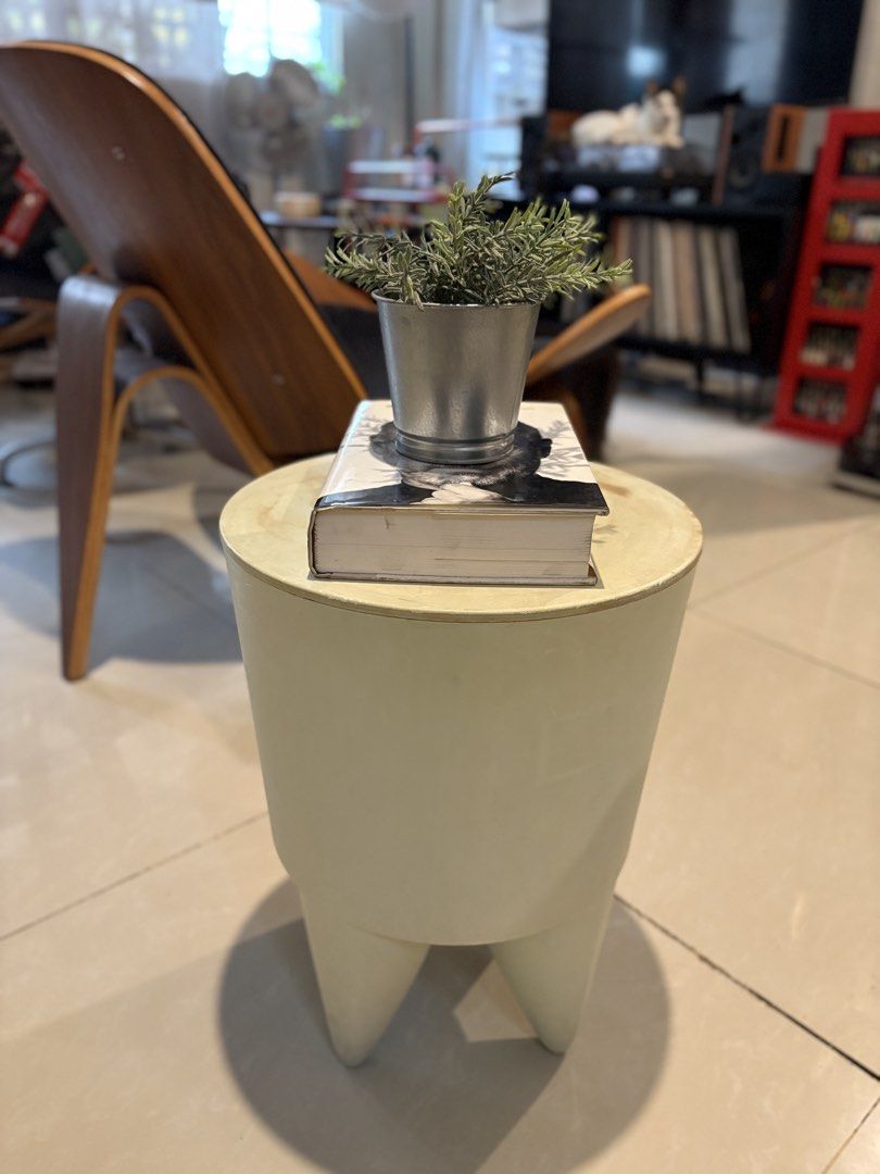 Authentic Vintage Philippe Starck “Bubu 1er” Storage Stool / Side Table (Category: Chairs) located in Quezon City. Submitted by se2ndlookph (Listing ID 1469276971, Image 1). Description: Authentic Vintage Philippe Starck “Bubu 1er” Storage Stool / Side Table Iconic 1991 dual-function design piece by Philippe Starck for XO Design. It functions beautifully as a lightweight accent seat or side table, featuring a removable lid that opens up to 15 lit