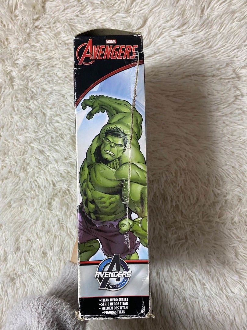 Avengers Hulk (Category: Action & Battle Toys) located in Baguio. Submitted by aine_laine (Listing ID 1469162324, Image 2). Description: Hasbro Marvel Avengers Titan Hero Series Hulk 12-Inch (30 cm) Action Figure.
