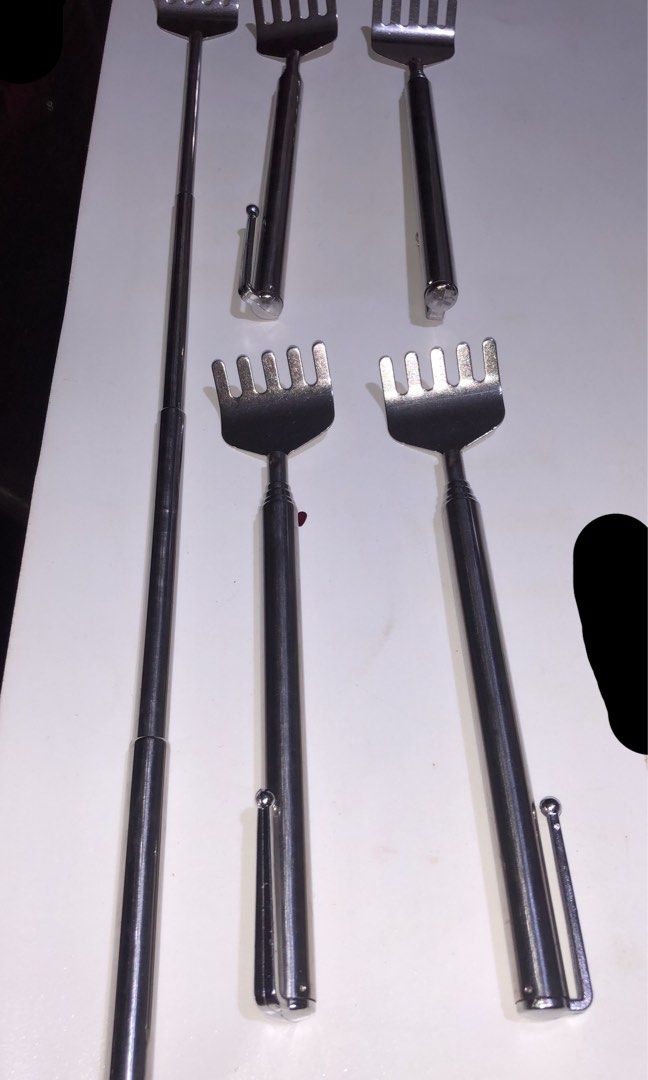 Back Scratcher Silver Stainless Handy Adjustable Small to Long (Category: Travel Essentials & Accessories) located in Mandaluyong City. Submitted by jennyitems (Listing ID 1469353055, Image 1). Description: 🦯 Back Scratcher • Silver • Stainless Handy • Adjustable Small to Long 🦯 Size when Long 19” / 49cm 🦯 Brand New 🦯 Handy. Can put in your Bag and can bring wherever you go. 🦯 Can scratch your back nicely and discreetly when outside. You won