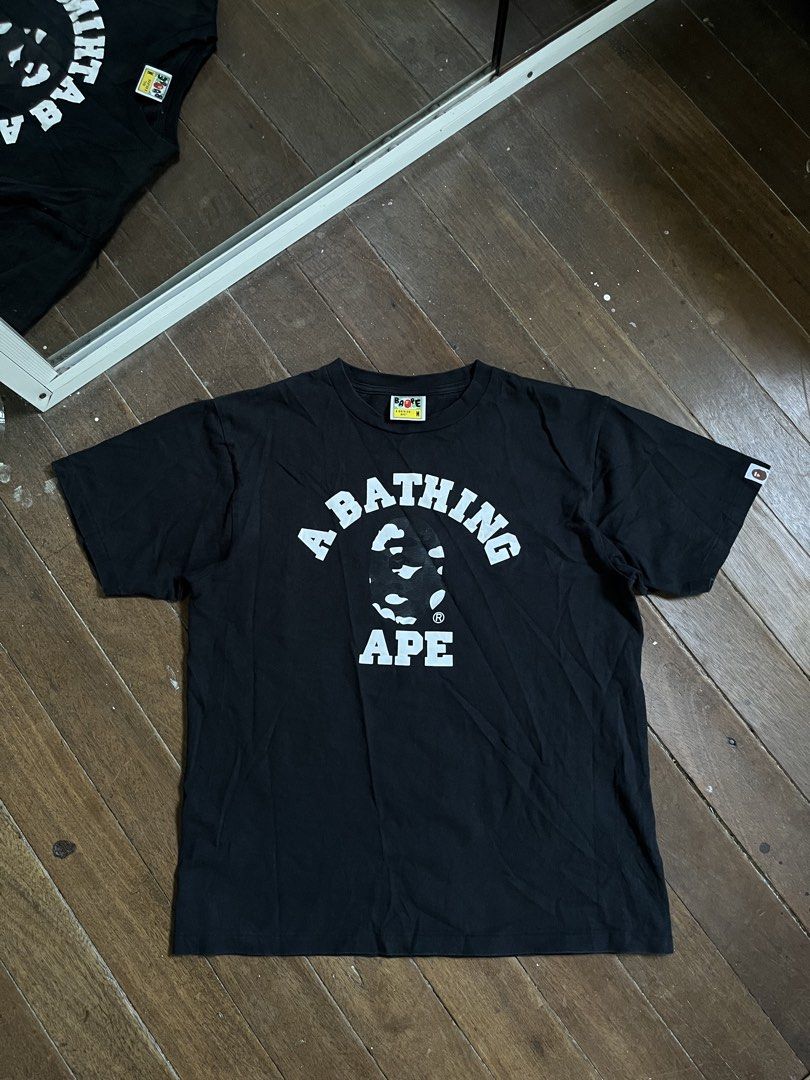 Bape By A Bathing Ape ABC Stripe Camo College Tee (Category: Tshirts & Polo Shirts ) located in Bugallon. Submitted by thriftteas.00 (Listing ID 1469245729, Image 1). Description: Bape By A Bathing Ape ABC Stripe Camo College Tee Medium adult 21x26 No issue Excellent Condition Needwash only Complete tags Authentic/ Legit Claim 3500.