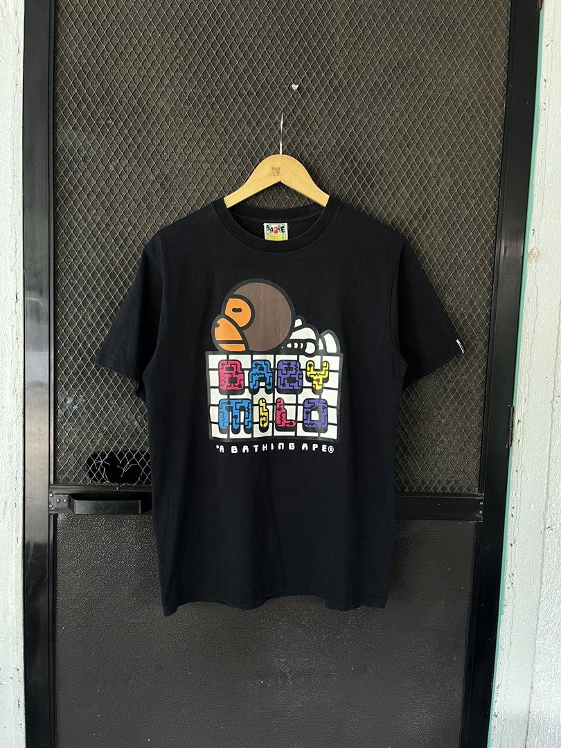 Bape x Baby Milo (Category: Tshirts & Polo Shirts ) located in General Santos City (Dadiangas). Submitted by thriftdept. (Listing ID 1469277667, Image 2). Description: Brand: Bape x Baby Milo Size: Medium Dimensions: 20W”27L Authenticity: Authentic Color Rate: 9.5/10 Condition: Excellent Issue: None 🏷️: ₱1,900.
