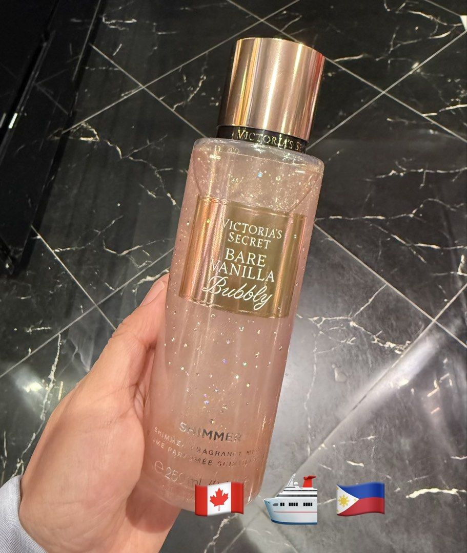 Bare Vanilla Bubbly Fragrance mist (Category: Fragrance & Deodorants) located in Balungao. Submitted by kateee21 (Listing ID 1469167320, Image 1). Description: 📌📌📌 Available for PREORDER 🛳 Shipping from Canada 🇨🇦 to Philippines 🇵🇭 via sea cargo 📦; Local Shipping fee c/o buyer ✅ 💯 Original/ Authentic Victoria's Secret Canada 🇨🇦 store bought.