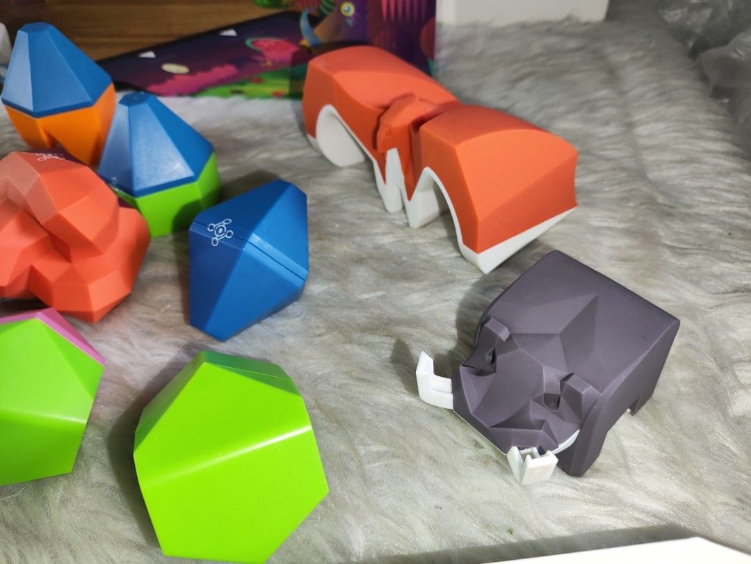 Beasts of Balance App-Enabled Stacking Board Game (Category: Board Games & Puzzles) located in Cavite. Submitted by tinetaclesss (Listing ID 1469388331, Image 3). Description: - Beasts of Balance app-enabled stacking game - Includes interactive plinth, geometric shapes, and animal figures (bear, shark, octopus, rhino) - Connects physical stacking with a digital mobile game - Fun and engaging strategy game for family game nights and gatherings - O
