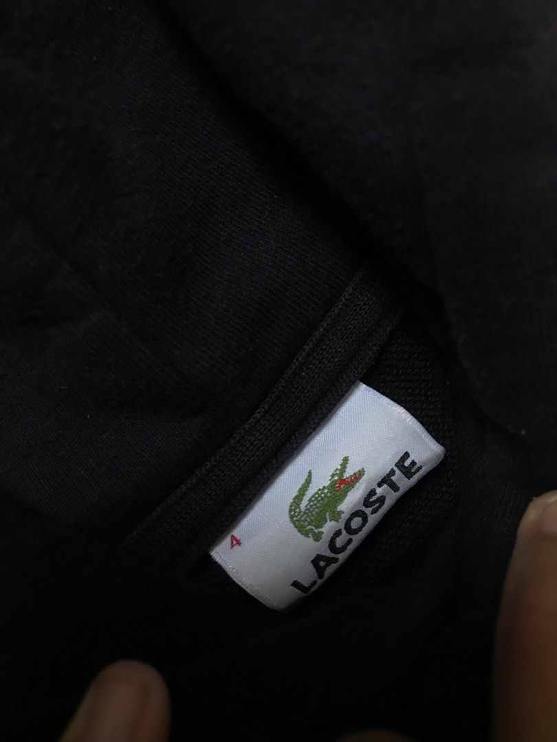 BIG LOGO LACOSTE JACKET (Category: Coats, Jackets and Outerwear) located in Manila. Submitted by crismil1 (Listing ID 1469185587, Image 2). Description: DIMES 27 LENGTH 23 WIDTH 9.9/10 COLOR RATE.