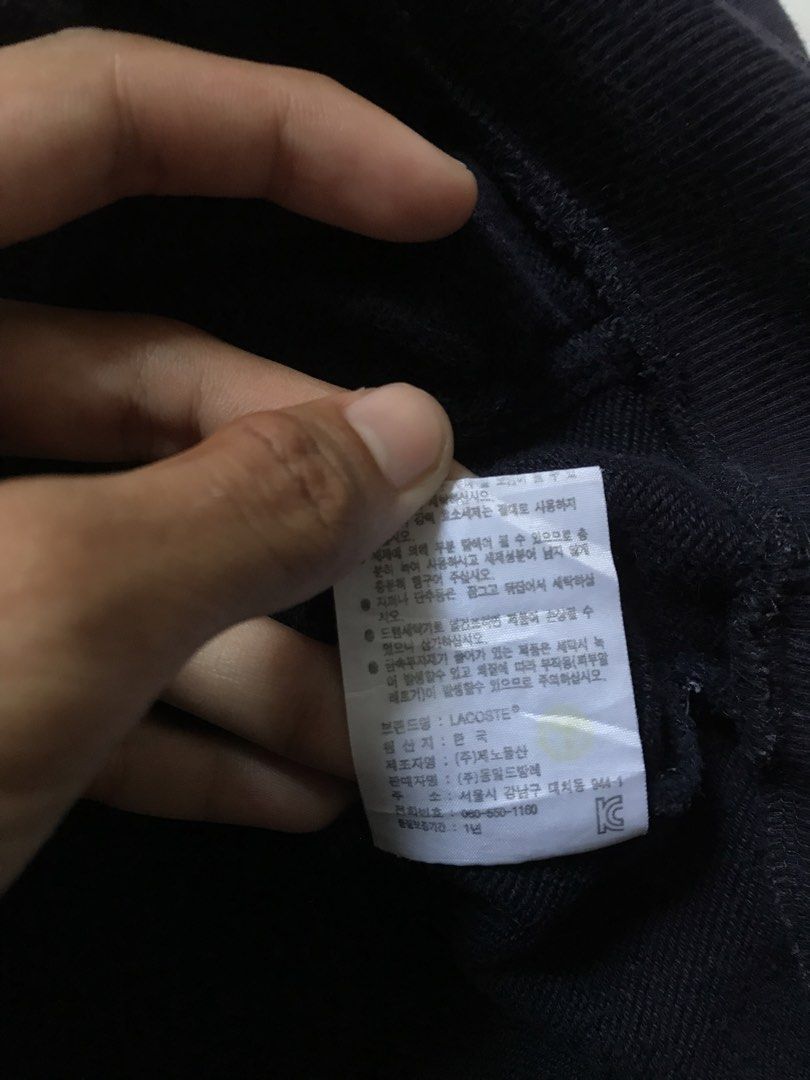 BIG LOGO LACOSTE JACKET (Category: Coats, Jackets and Outerwear) located in Manila. Submitted by crismil1 (Listing ID 1469185587, Image 3). Description: DIMES 27 LENGTH 23 WIDTH 9.9/10 COLOR RATE.