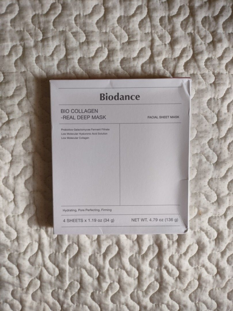 [BIODANCE] Bio Collagen Hydrogel Sheet Masks 4pcs (Category: Face Care) located in Tabaco. Submitted by danielamc17 (Listing ID 1469269476, Image 1). Description: - brand new and sealed - 1 box / 4pcs loc: Albay mod: J&T.